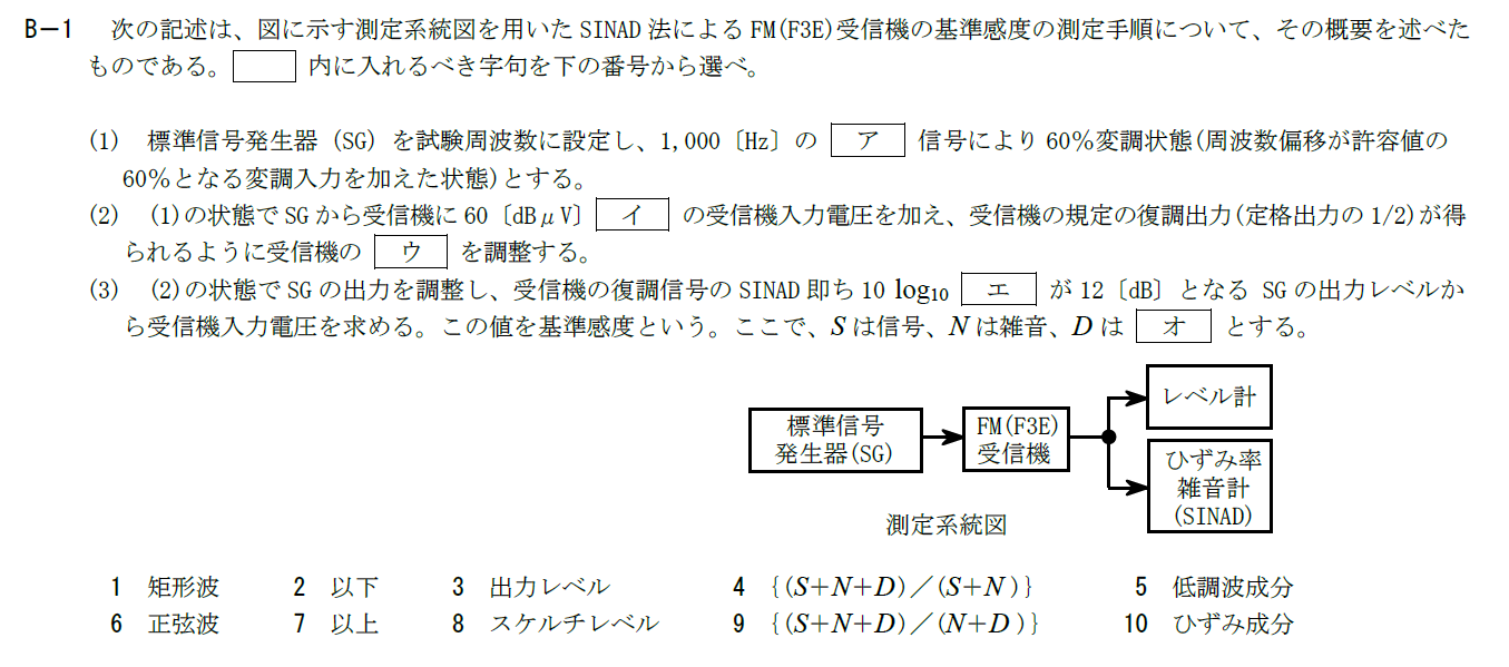 過去問解説】令和3年7月の1陸技試験問題を解いてみた（R3.7 2回目 無線 